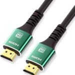 ALRITO HDMI Cable 1.5 m 8K Ultra HD HDMI Cable ARC HDMI 2.1 Cable, High-Speed HDMI Cord 48Gbps 8K@60Hz,  (Compatible with Projector, Laptop, Television, Personal Computer, Tablet,, Black, Green)